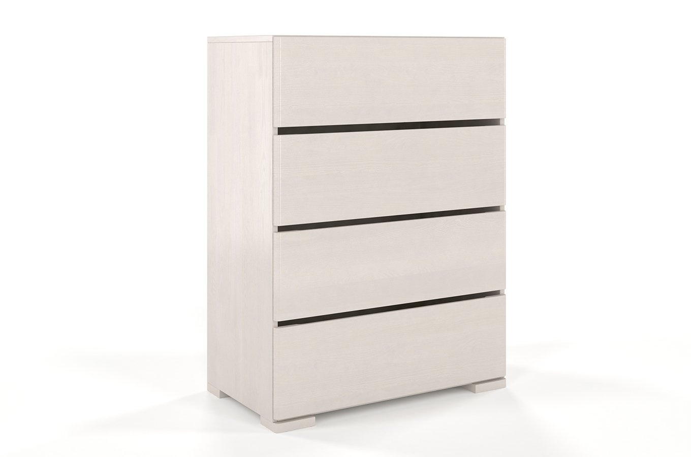 Drewniana komoda sosnowa Visby Sandemo 4S80 / szer. 80 cm, kolor orzech