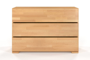 Drewniana komoda bukowa Visby Sandemo 3S / szer. 120 cm