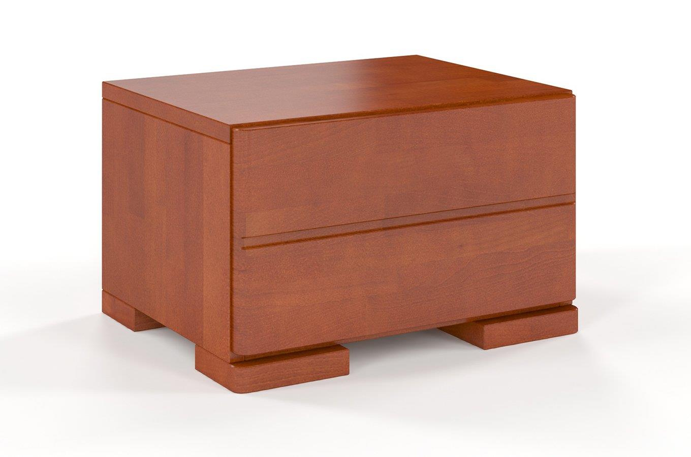 Drewniana szafka nocna bukowa Visby Sandemo 1S / kolor biały