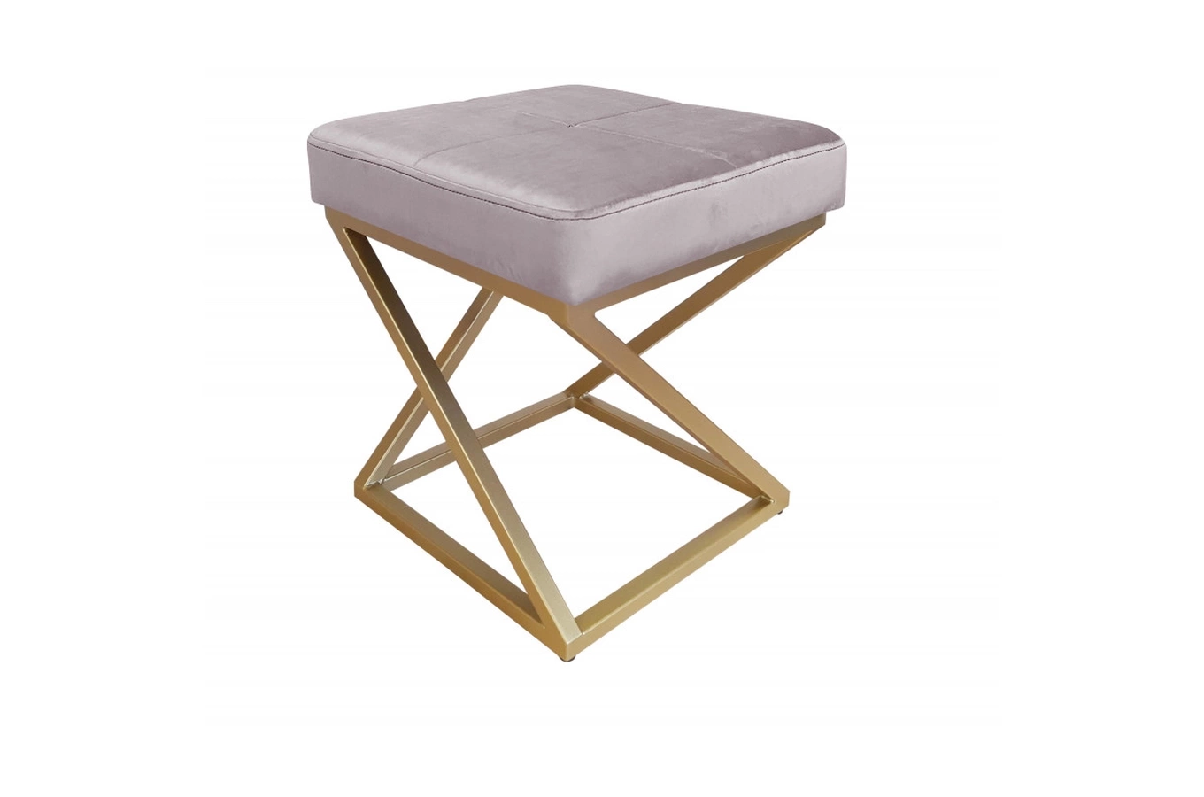 Tapicerowany puf DIXI na metalowych nogach / kolor tkaniny + podstawy do wyboru!