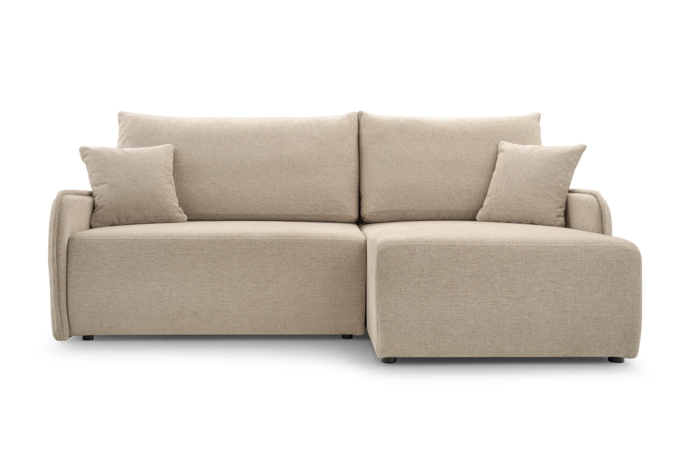 Nowoczesny rozkładany narożnik DIKSI z pojemnikiem na pościel