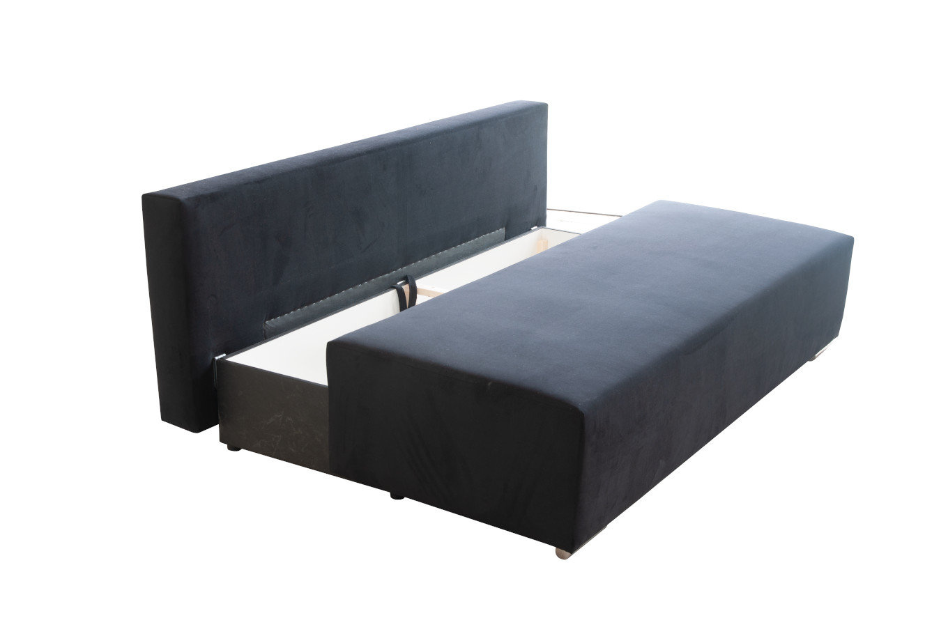 Nowoczesna sofa MEGI z funkcją spania i pojemnikiem na pościel