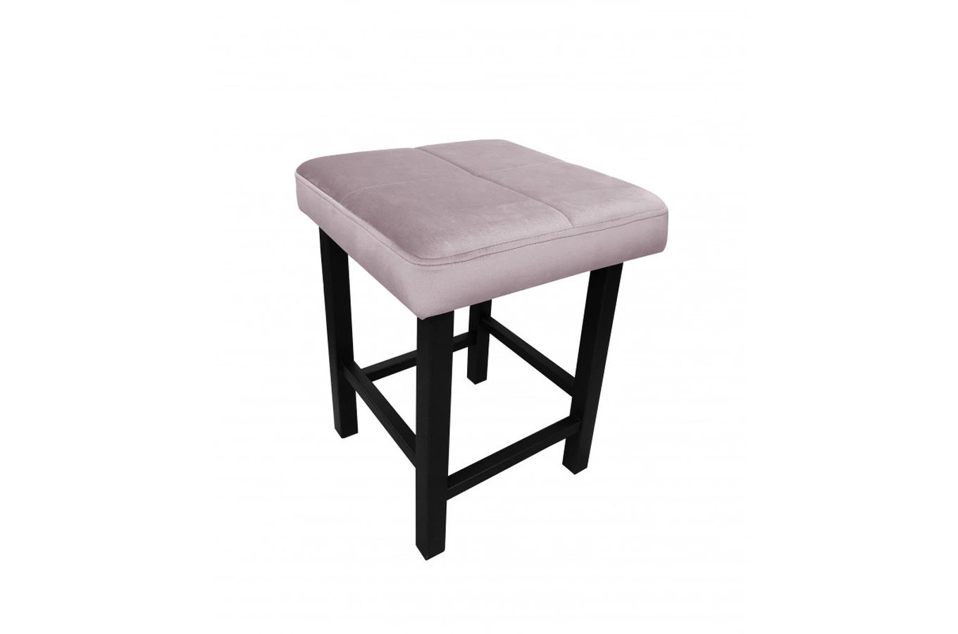 Tapicerowany taboret QUARTO na metalowych nogach / kolor tkaniny + wysokość do wyboru!