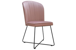 Krzesło tapicerowane CORNELIA X z pionowymi przeszyciami 