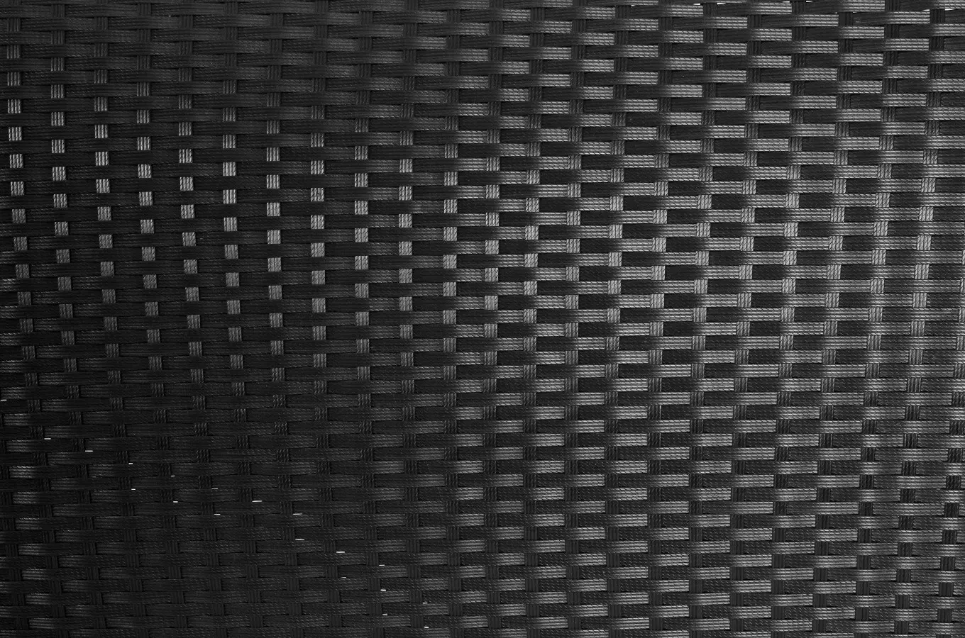 Zestaw mebli ogrodowych z polirattanu FORTE - sofa + dwa krzesła + stolik z blatem z hartowanego szkła