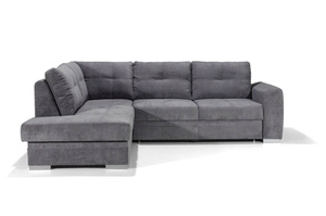 Elegancki narożnik AZURRA z funkcją spania i pojemnikiem na pościel