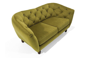 Elegancka sofa DOLORES z pikowanym oparciem / szerokość 190 cm