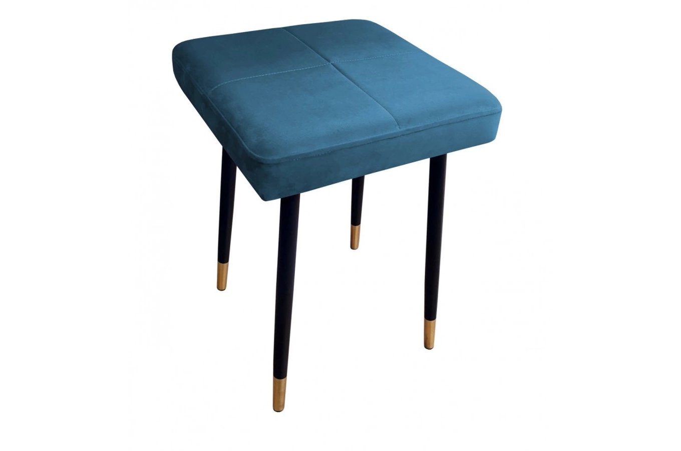 Tapicerowany taboret QUINTO na metalowych nogach / kolor tkaniny + podstawy do wyboru!