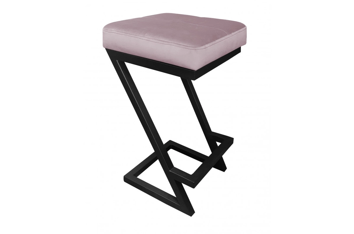 Tapicerowany hoker DIZI na metalowych nogach / kolor tkaniny + podstawy do wyboru!