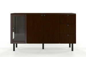 Komoda bukowa Visby Norvik / szerokość 160 cm / kolor palisander