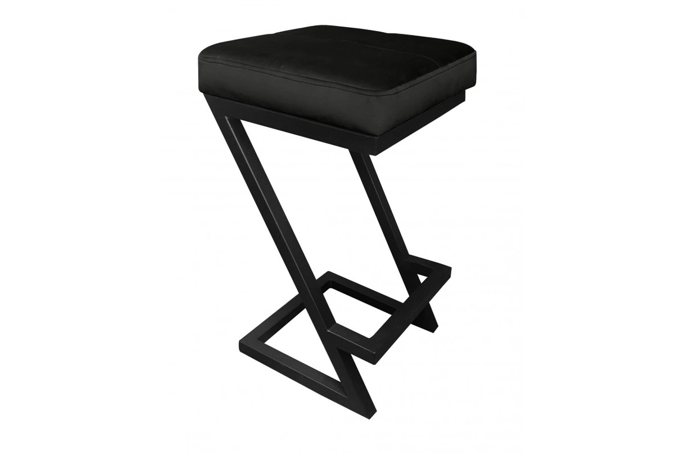 Tapicerowany hoker DIZI na metalowych nogach / kolor tkaniny + podstawy do wyboru!