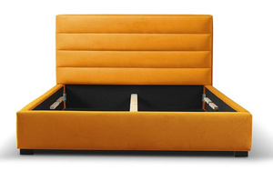 Tapicerowane łóżko do sypialni HENRIK