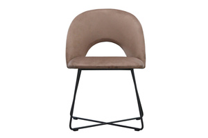 Nowoczesne krzesło tapicerowane ALTA na metalowych nogach