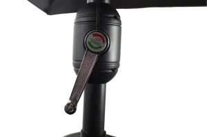Czarny parasol ogrodowy MONTE / 3 m