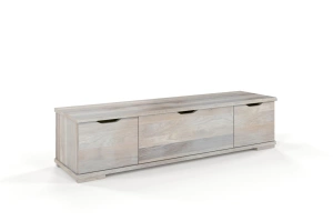 Drewniana szafka RTV dębowa Visby ARHUS z szufladami / szer. 157 cm