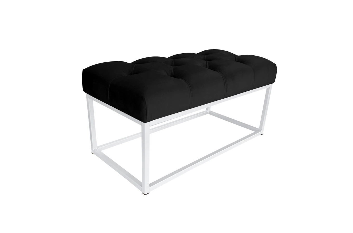 Tapicerowana ławka CITY na metalowych nogach / kolor tkaniny + podstawy do wyboru!