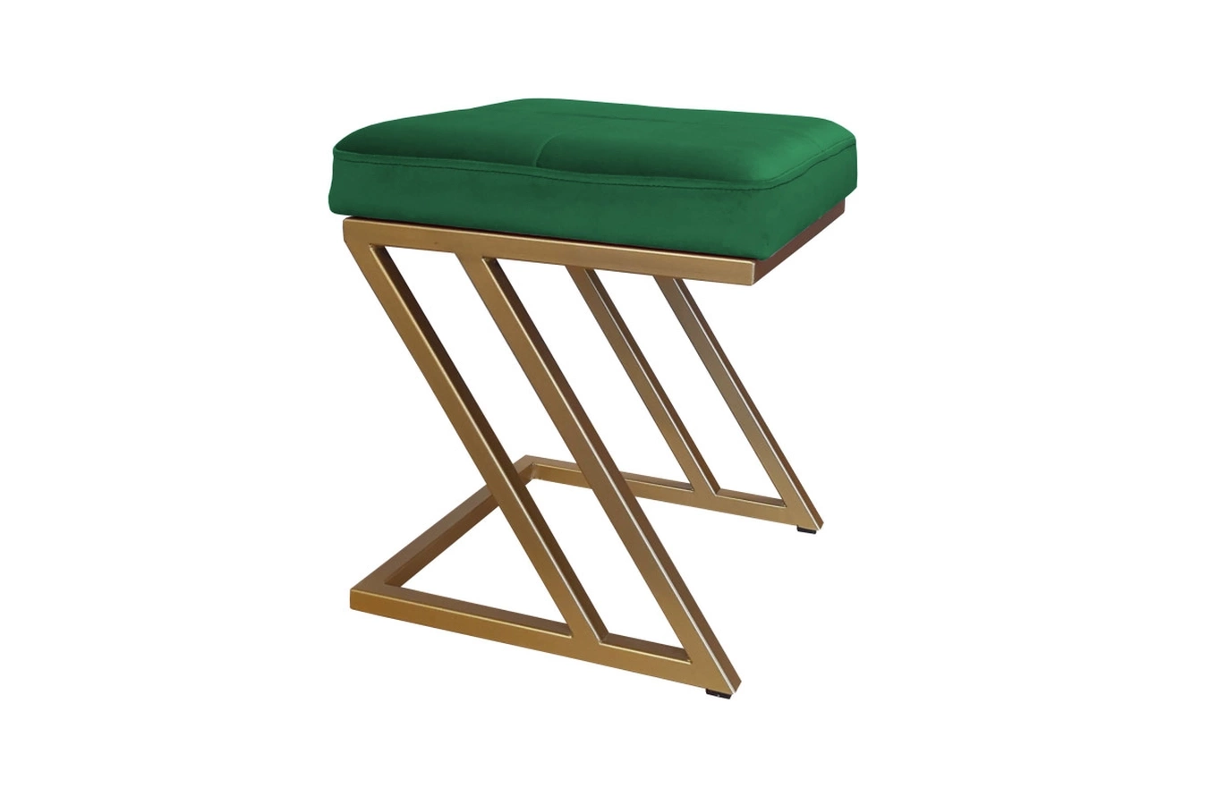 Tapicerowany puf DIZI na metalowych nogach / kolor tkaniny + podstawy do wyboru!