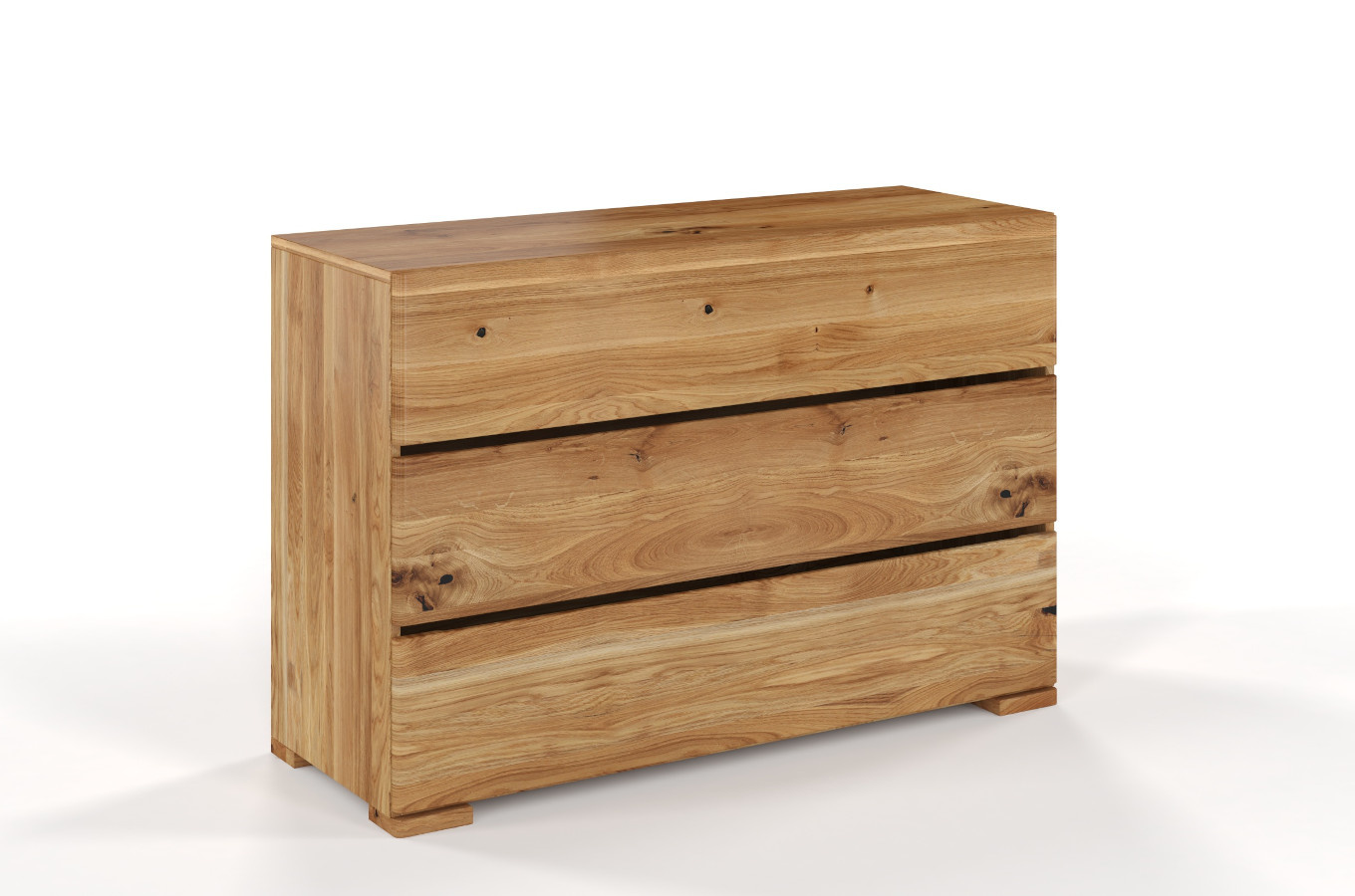 Drewniana komoda dębowa Visby Sandemo 3S / szer. 120 cm