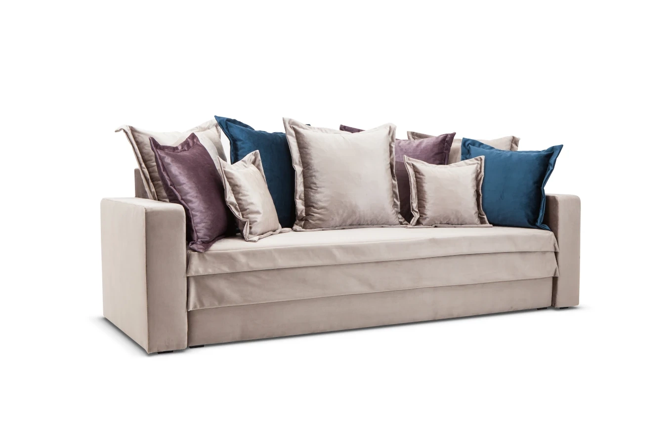 Nowoczesna sofa OCTAVIO z funkcją spania i pojemnikiem na pościel / szerokość 230 cm