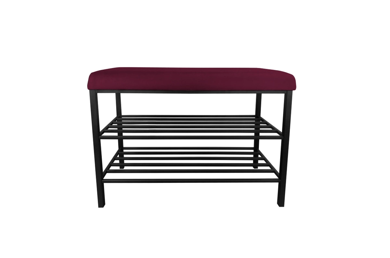 Tapicerowana ławka na buty DEXTER na metalowych nogach / kolor tkaniny do wyboru!