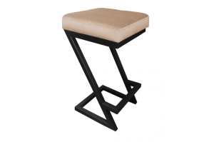 Tapicerowany hoker DIZI na metalowych nogach / kolor tkaniny + podstawy do wyboru!