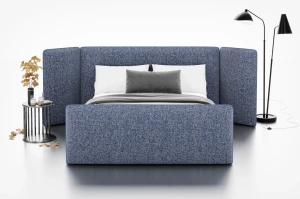 Tapicerowane łóżko MUFASA z regulowanym zagłówkiem