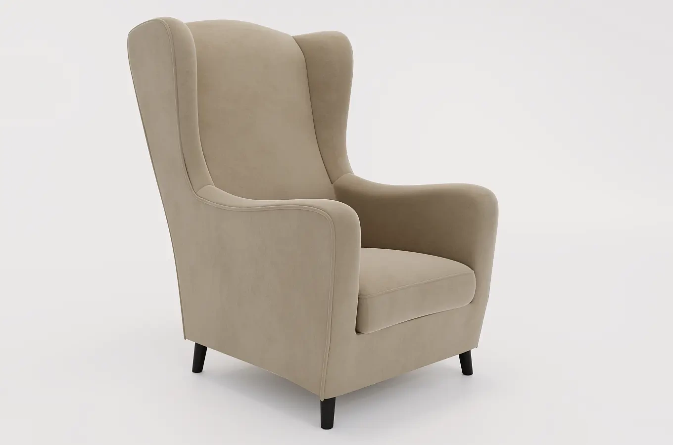 Fotel uszak Skandica AGNETA / 4 kolory tapicerki + 2 kolory nóg do wyboru!