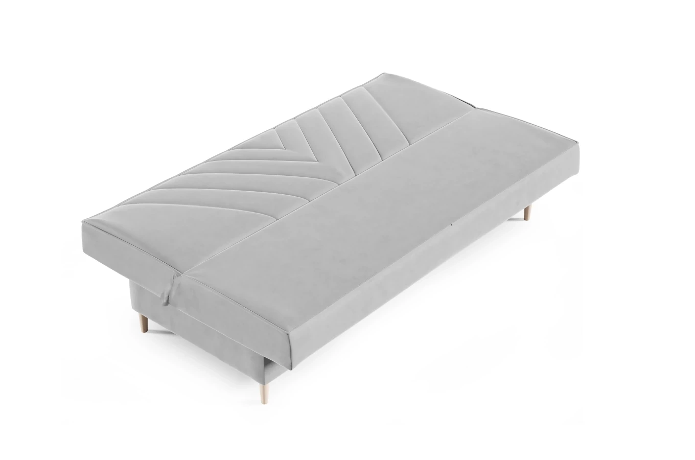 Nowoczesna sofa VAIANA w skandynawskim stylu z funkcją spania i pojemnikiem na pościel