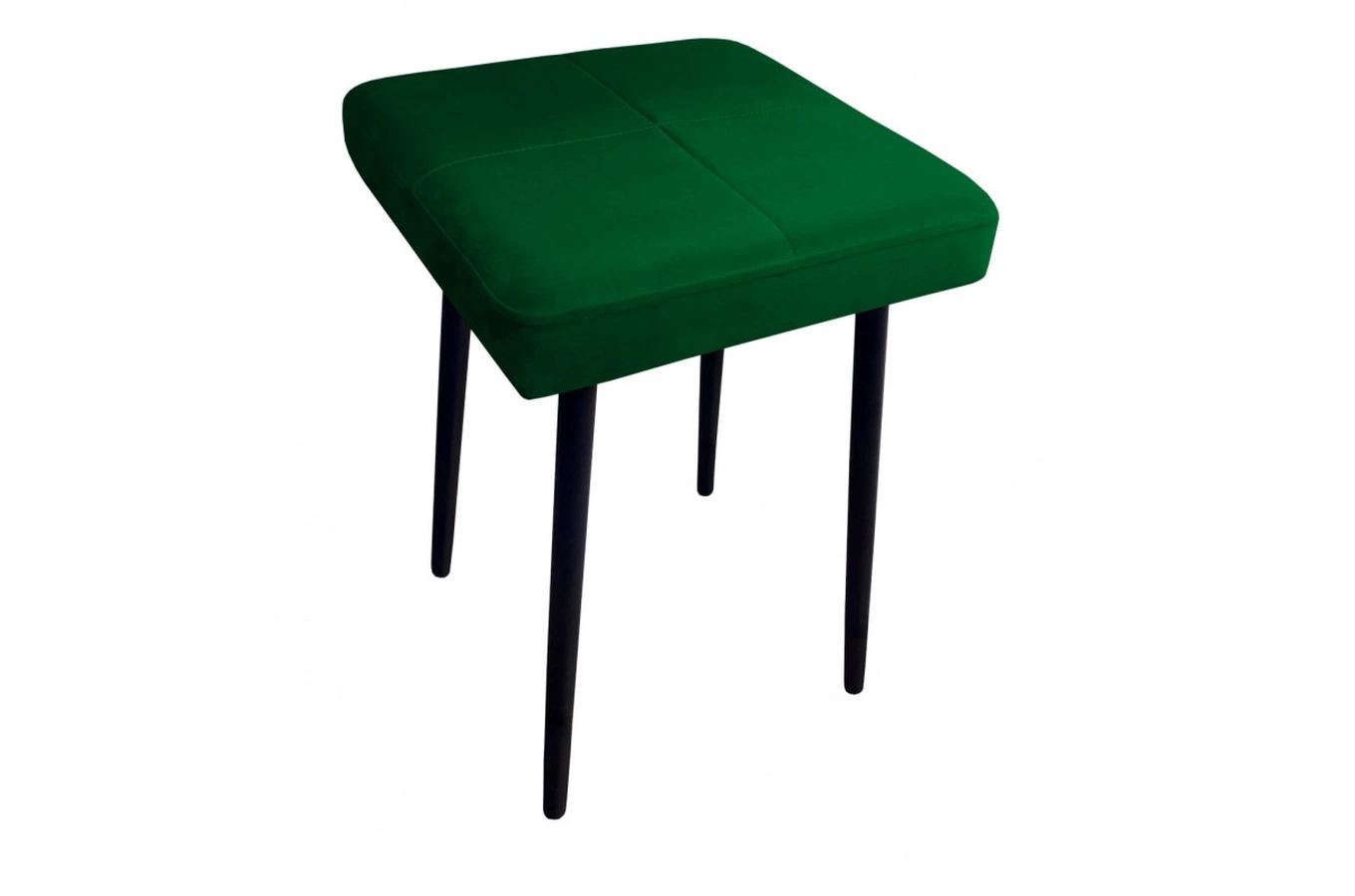 Tapicerowany taboret QUINTO na metalowych nogach / kolor tkaniny + podstawy do wyboru!