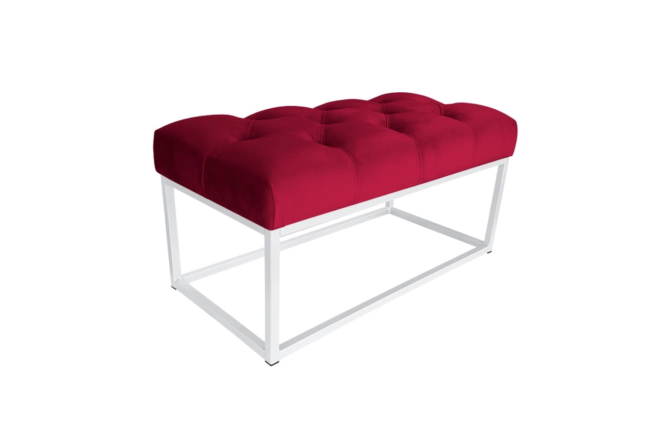 Tapicerowana ławka CITY na metalowych nogach / kolor tkaniny + podstawy do wyboru!