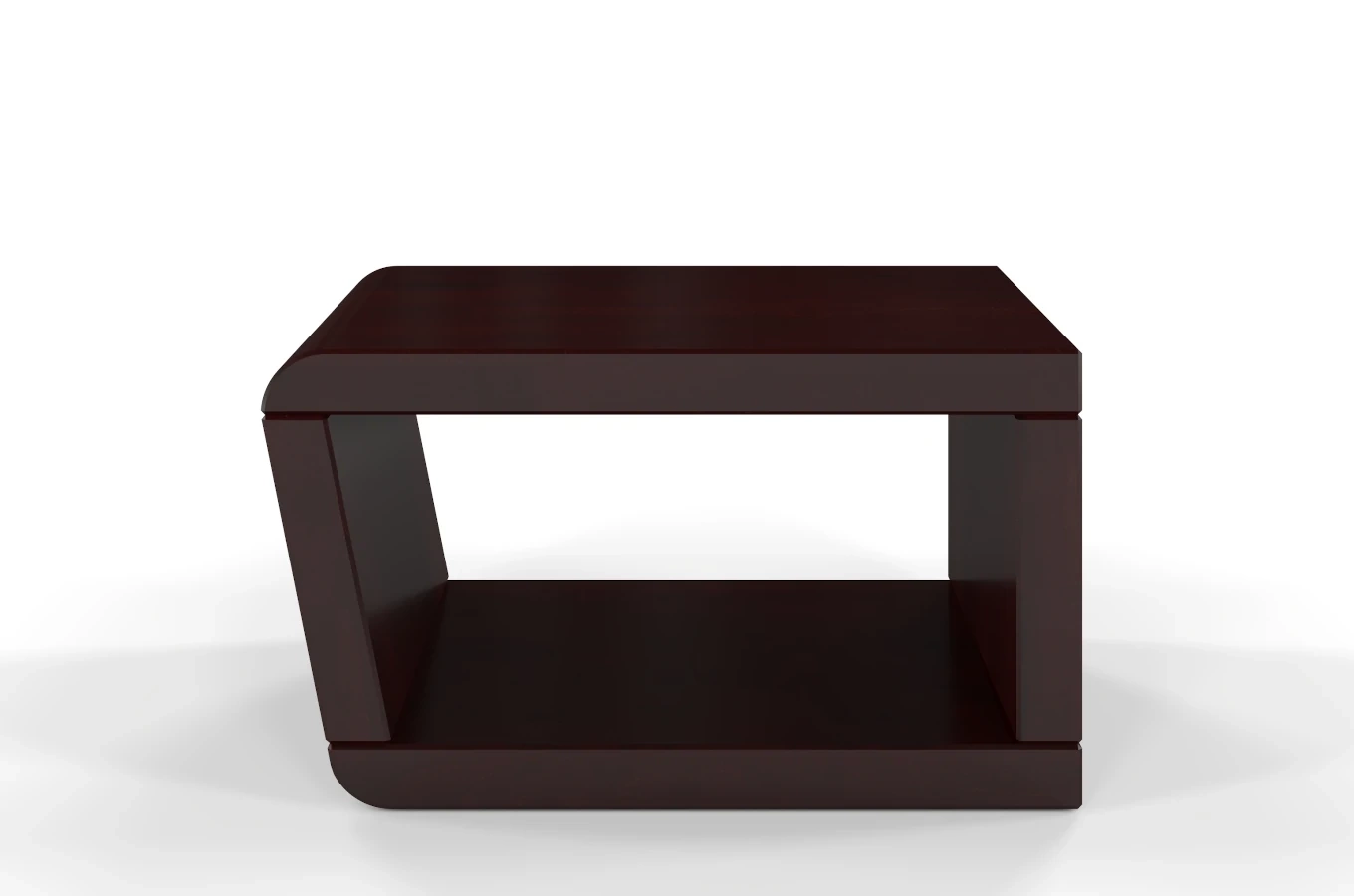 Nowoczesna drewniana szafka nocna bukowa bez szuflad Visby HARALD / kolor palisander