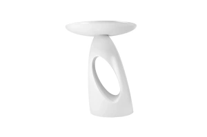 Stolik drewniany Kayani ISLAND różne kolory, wys. 40 cm / kolor biały RAL