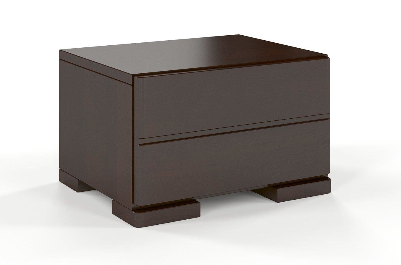 Drewniana szafka nocna bukowa Visby Sandemo 1S / kolor biały