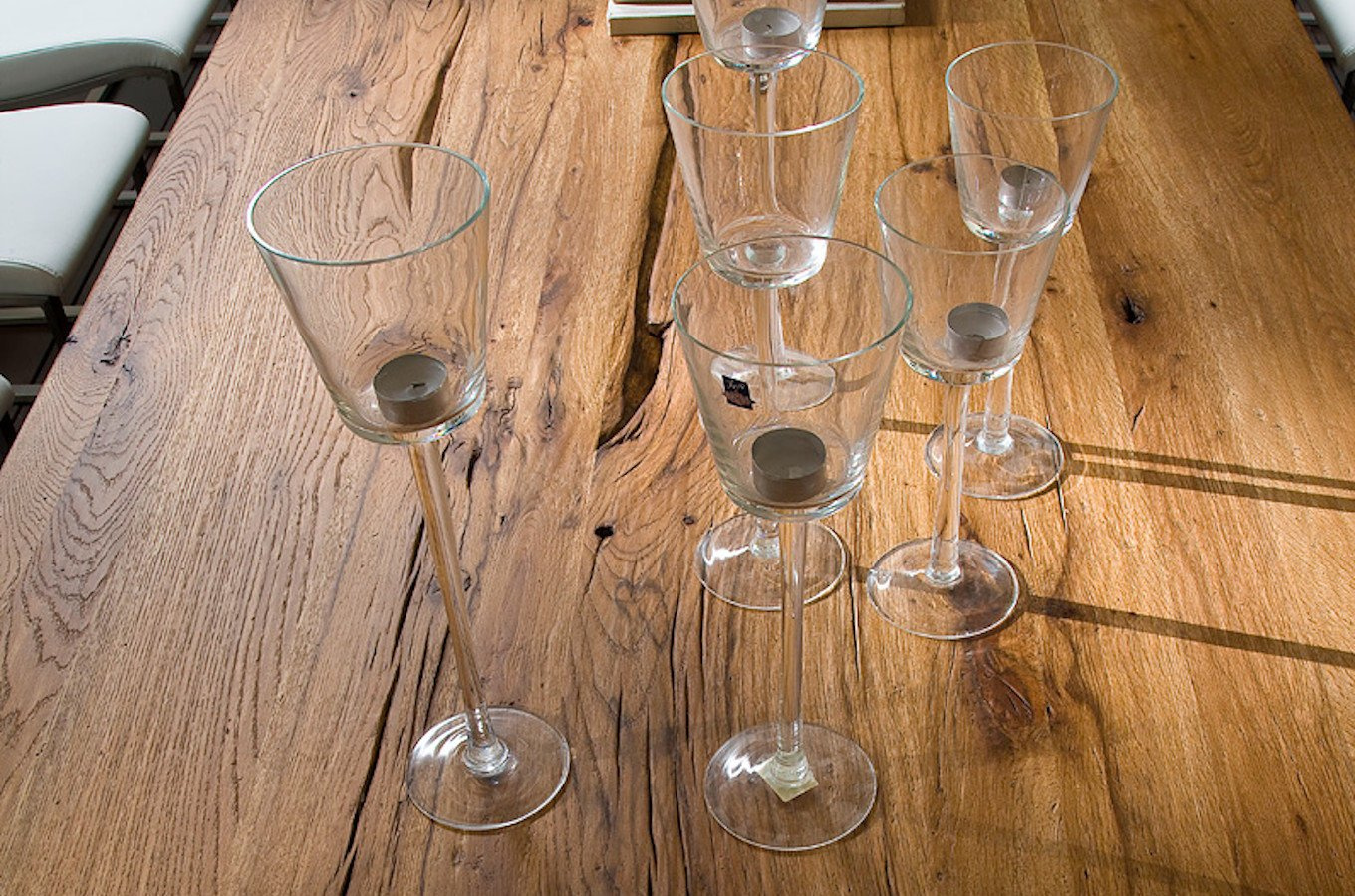 Drewniany dębowy stół LEEDS / 220 x 100 cm, dąb lity bassano