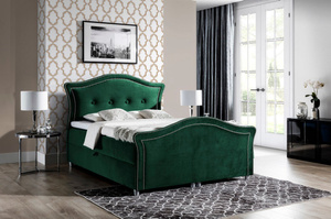 Stylowe tapicerowane łóżko kontynentalne do sypialni ENRICA