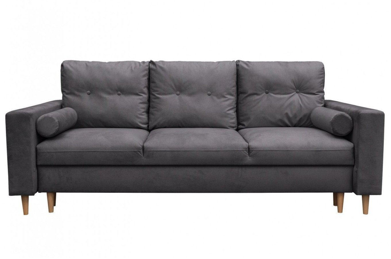 Elegancka rozkładana sofa BOCCA z funkcją spania i pojemnikiem na pościel