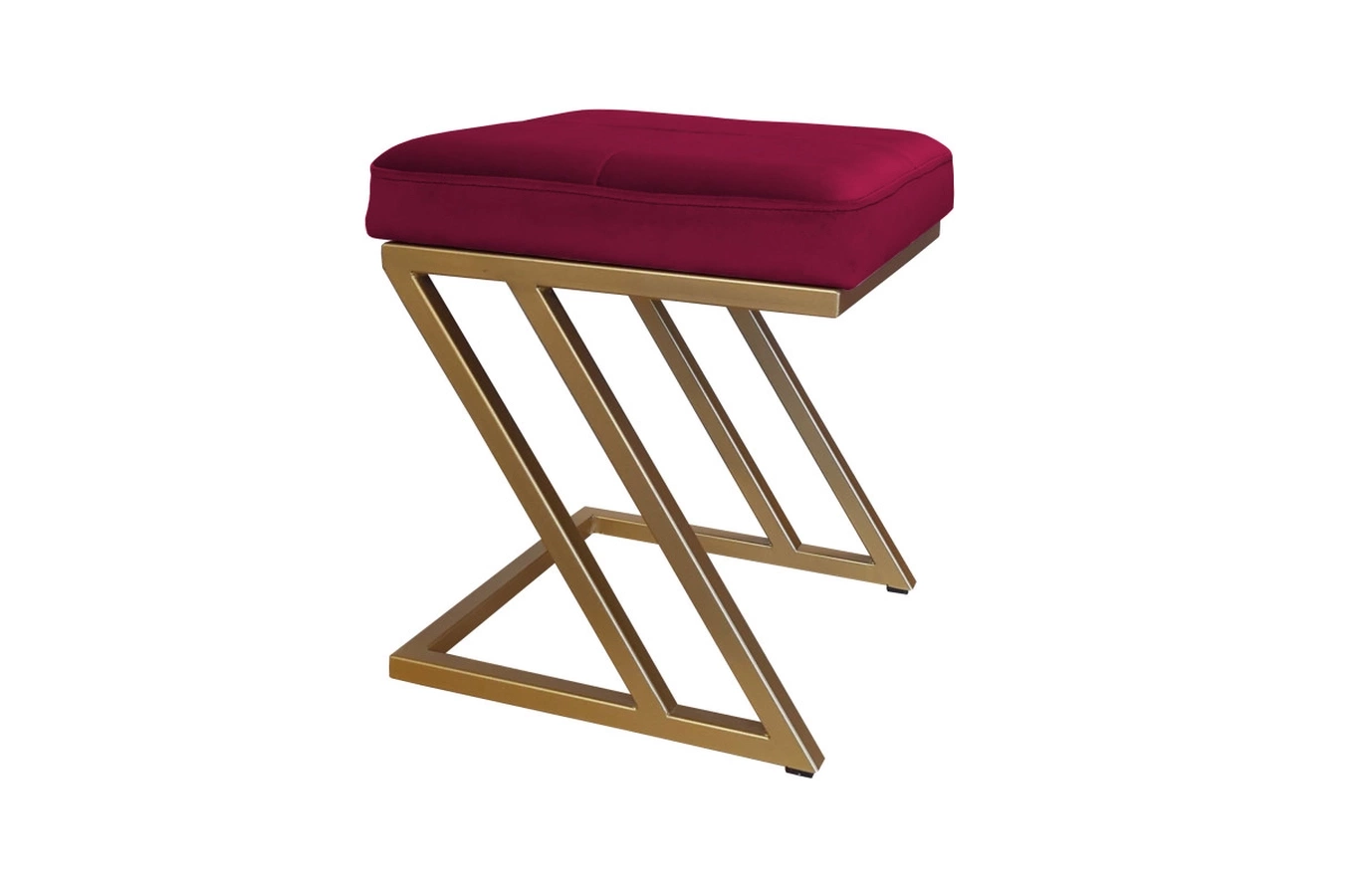 Tapicerowany puf DIZI na metalowych nogach / kolor tkaniny + podstawy do wyboru!