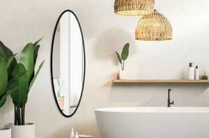 Owalne lustro MALOMA / rama dostępna w 5 kolorach