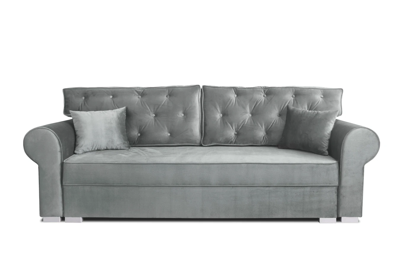 Elegancka sofa ROSIE z funkcją spania i pojemnikiem na pościel / szerokość 250 cm