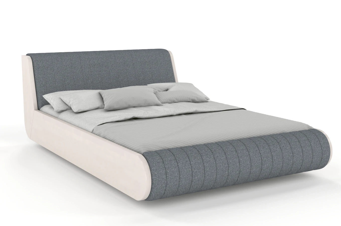 Łóżko lewitujące drewniane bukowe Visby HARALD