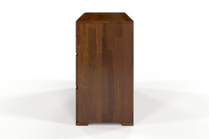 Drewniana komoda sosnowa Visby Sandemo 3S / kolor orzech