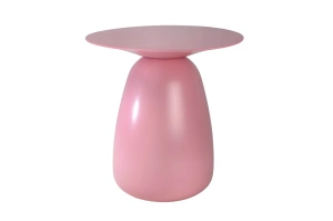 Stolik drewniany Kayani BAOBAB 34 różne kolory, wys. 34 cm / kolor pudrowy róż