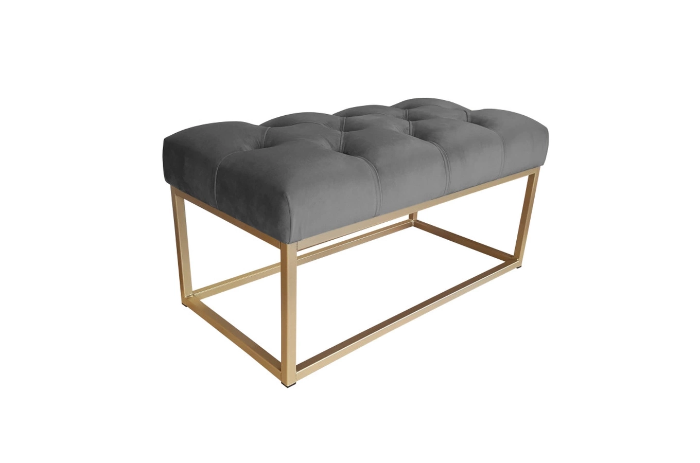 Tapicerowana ławka CITY na metalowych nogach / kolor tkaniny + podstawy do wyboru!