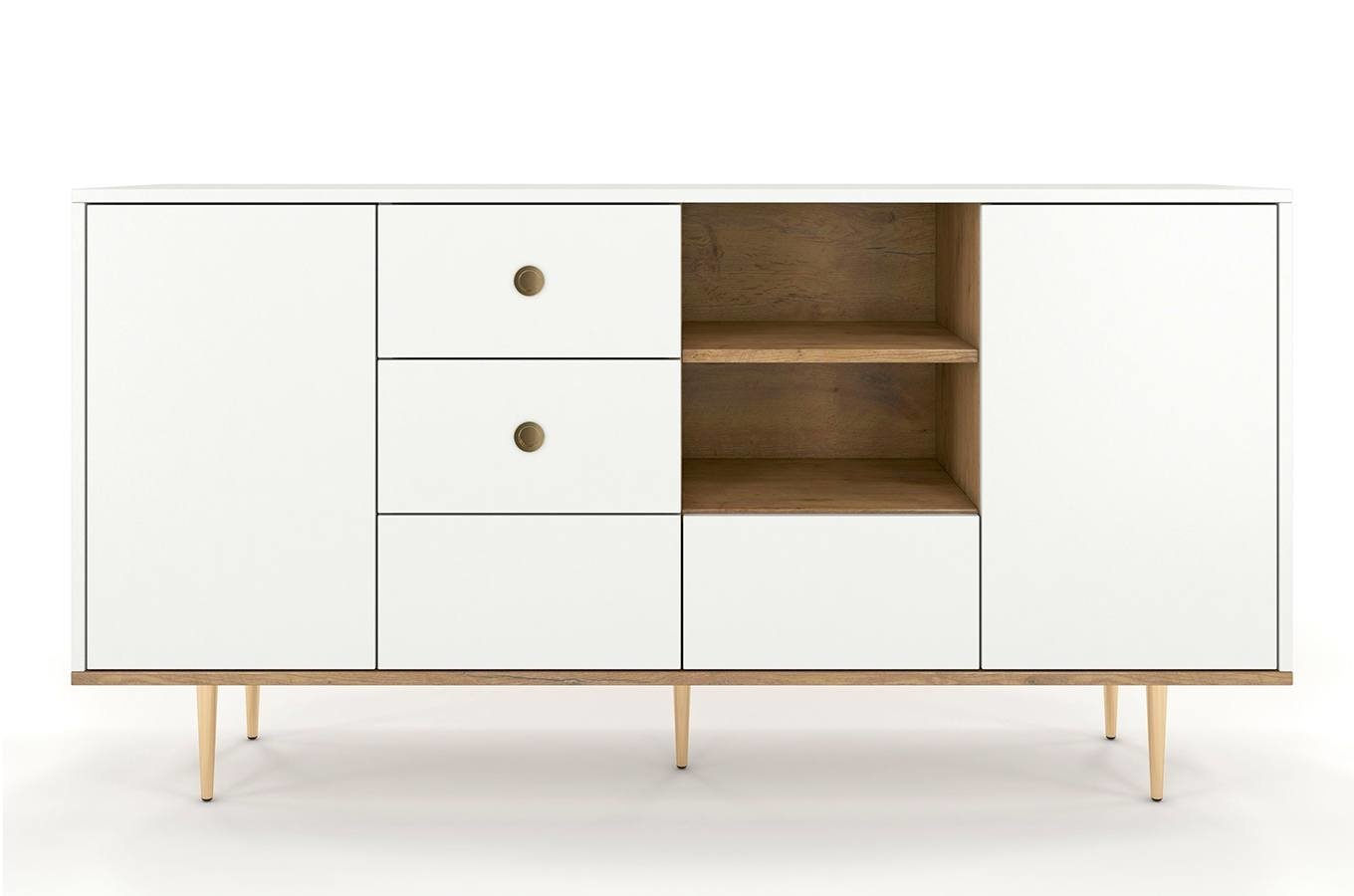 Biała nowoczesna komoda Skandica HARMONI / szer. 160 cm