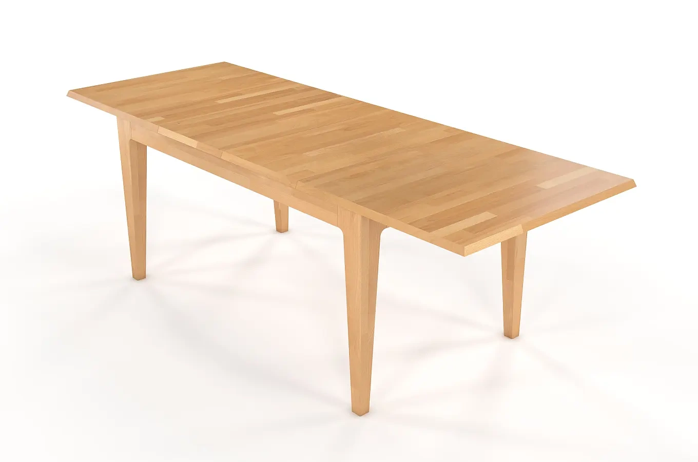 Stół drewniany bukowy rozkładany Visby CORTENA 140-220 cm / naturalny