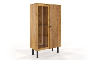 Witryna dębowa Visby NORVIK High / szer. 80 cm