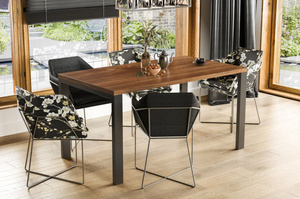 Nowoczesny rozkładany stół GARANT 130-220 x 80 cm (dąb stirling)
