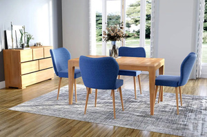 Stół drewniany bukowy rozkładany Visby CORTENA 140-220 cm