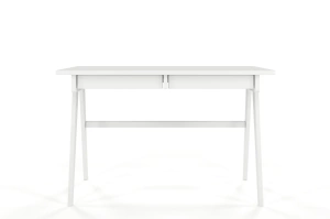 Drewniane biurko / toaletka z szufladami Visby EDDA / kolor biały RAL / 120x65 cm