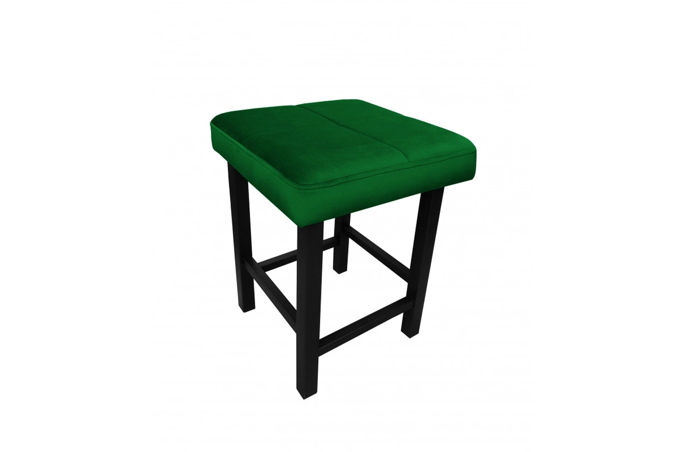 Tapicerowany taboret QUARTO na metalowych nogach / kolor tkaniny + wysokość do wyboru!